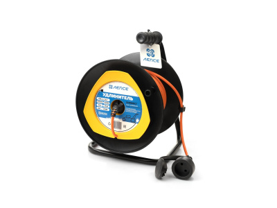 Удлинитель на пласт. катушке с вынос. розет. GardenLine ЛЕПСЕ ПВС 2x1 10А IP44 1 роз.,